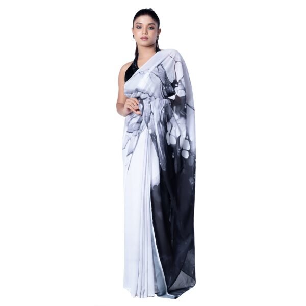 Evelyn blended georgette digital printed saree