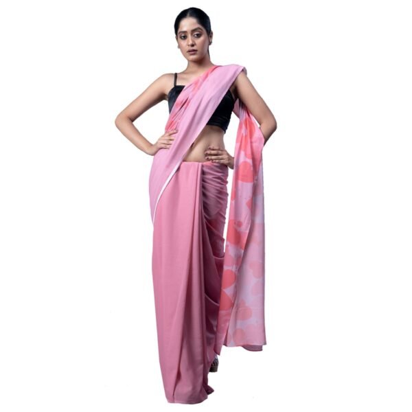 Emily blended georgette digital printed saree