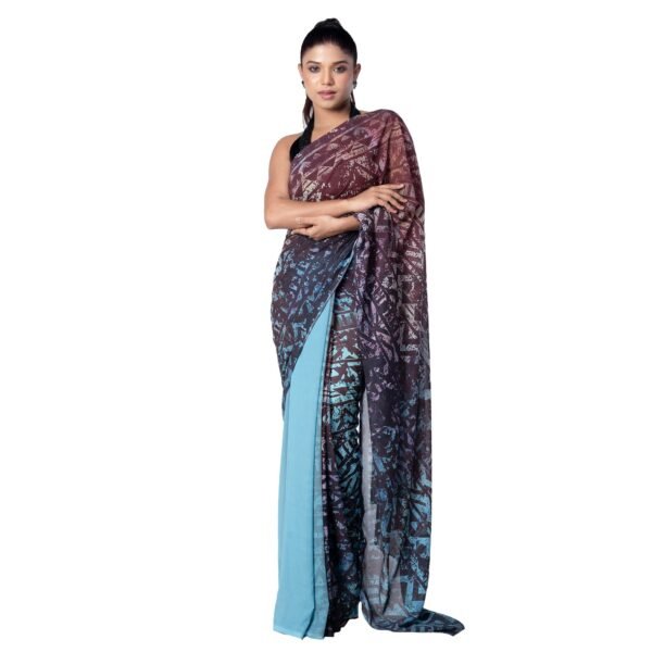 Grace blended georgette digital printed saree